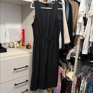 J. Crew Classic Black Midi Dress